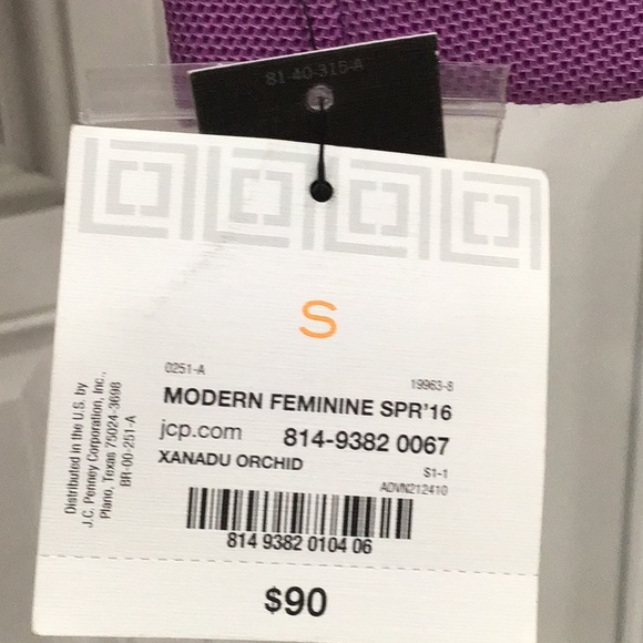 🆕 LIZ CLAIBORNE Double Breasted Blazer Orchid - Picture 11 of 11